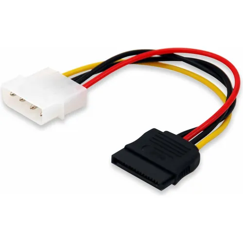 equip Adapter Stromversorgung, 4-polig (M) - 15 PIN SATA Power (M) - 15 cm