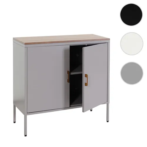 Kommode HWC-L84: Stilvolles Sideboard mit 2 Türen - Anrichten mit 2 Fächern und verstellbarem Einlegeboden, modernes Design und hochwertige Verarbeitung für optimalen Stauraum in jedem Raum.