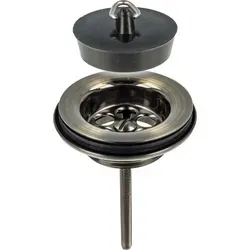 tecuro Universal Ablaufventil bronze bronziert, 1 1/4 Zoll - Bad- & Duscharmaturen, hochwertiges Messing mit Edelstahl-Siebplatte für langlebige Nutzung und einfache Montage.