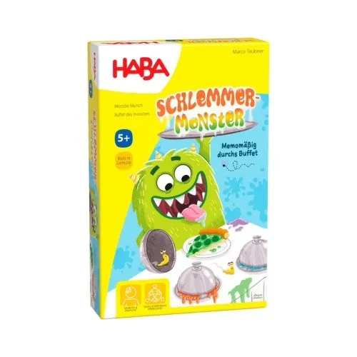 HABA Schlemmermonster - Memo- und Laufspiel für Kinder ab 4 Jahren