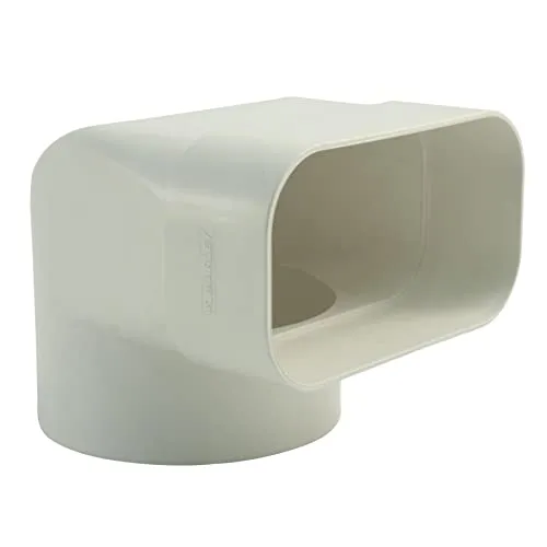 Umlenkstelle mit St. 15 x 8 weiß m.Stutzen RAØ125mm (Da), wei?