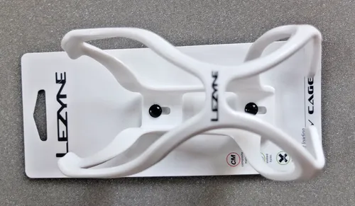 Lezyne Flow Cage Fahrrad Getränkehalter bottle holder weiß 48g