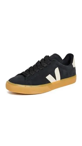 VEJA Männer Sneaker Campo Schwarz - 42 EU - Stylische Herren Sneaker aus Wildleder für den Alltag. Bequem und nachhaltig, ideal für Beruf und Freizeit.