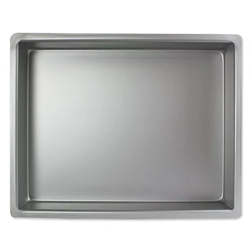 PME Längliche Aluminium-Backform 304 x 381 x 51 mm, 30 x 38 x 5 cm, Silber