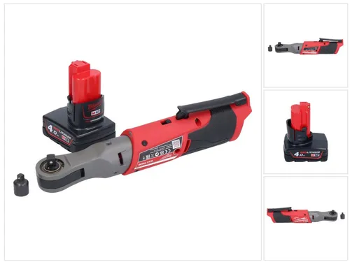 Milwaukee Umschaltknarre M12 FIR38-401 – Akku Ratsche 12 V mit 75 Nm - Leistungsstarke 3/8