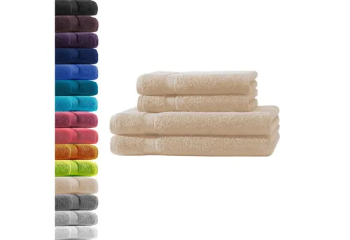 Hometex Premium Textiles Handtuch Set - Handtücher aus 100% Baumwolle mit 500 g/m², extra schwer und flauschig, ideal für ein luxuriöses Badezimmererlebnis – auch für Allergiker geeignet.
