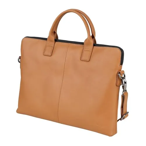 M A N T A Echtleder Laptoptasche 16-Zoll - Stilvolle Aktentasche für modernes Arbeiten - Aktentaschen aus hochwertigem Echtleder mit gepolstertem 16-Zoll Laptopfach, ideal für Ordnung und Stil im Alltag. Perfekt für Büro, Reisen oder Schule.