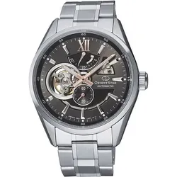 Orient Star Skeleton Automatic RE-AV0004N00B Herrenuhr - Hochwertige Herrenuhr mit Edelstahlgehäuse und Saphirglas, 10 ATM wasserdicht, ideal für Schwimmen und Tauchen, bietet Gangreserveanzeige und kleines Sekundenzeiger.