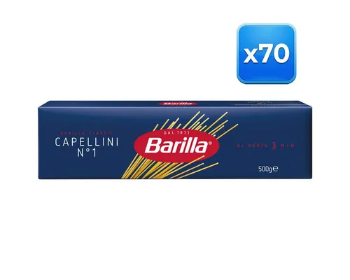 Barilla Capellini Nummer 1 Hartweizengrießnudeln 500g - Feine Hartweizengrießnudeln für perfekte Pasta-Gerichte. Ideal für schnelle Zubereitung und vielseitige Rezepte. Genießen Sie italienisches Flair in Ihrer Küche!