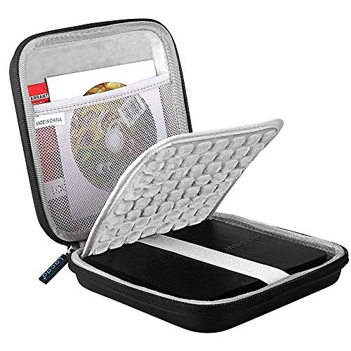 Lacdo Externe DVD CD Laufwerk Festplatten Tasche für Apple USB SuperDrive, HP F6V97AA, ASUS ZenDrive U9M/U8M, Dell Slim DW316, LG GP60/GP57 Brenner USB Laufwerk HartschalentascheCase, Schwarz