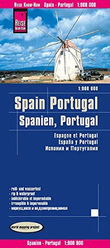 Reise Know-How Landkarte Spanien, Portugal (1:900.000): world mapping project: reiß- und wasserfest (world mapping project)