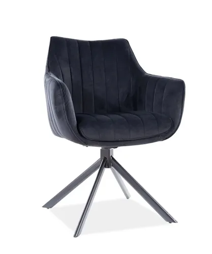 Stuhl Azalia Velvet Schwarz Samtstoff 18