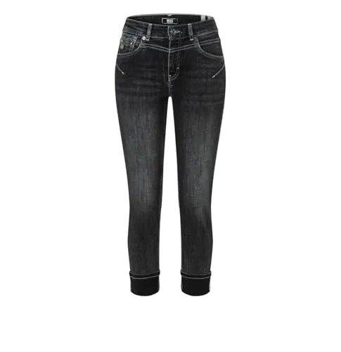MAC 5-Pocket-Jeans Rich Slim D962 anthra used - Stylische Jeans im Straight Fit mit schmalem, geradem Bein, perfekt für einen modernen Look. Hochwertige Materialkombination für optimalen Tragekomfort.