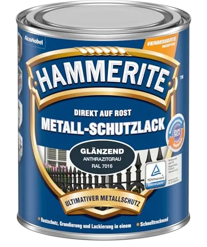 Hammerite Metall Schutzlack glänzend 750 ml von Hammerite