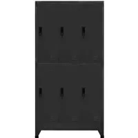 vidaXL Schließfachschrank Anthrazit 90x45x180 cm Stahl - Werkstatteinrichtung mit 6 abschließbaren Fächern, ideal zur sicheren Aufbewahrung von Kleidung und persönlichen Gegenständen in Schulen oder Büros.