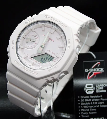 Casio G-Shock GMA-S2100BA-4AER Damenuhr - Rosa/Rosa - Chronograph mit LED-Beleuchtung und Wasserdichtigkeit bis 20 Bar, ideal für Sport und Alltag. Perfekt für aktive Frauen, die Stil und Funktionalität schätzen.