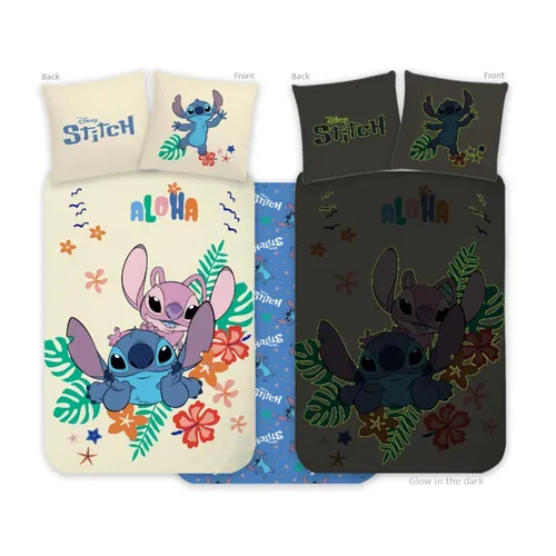 Lilo & Stitch  Babybettwäsche Glow in the Dark | 100% Baumwolle