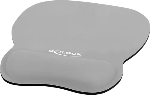 DELOCK 12698 - Mauspad mit Handballenauflage ergonomisch grau