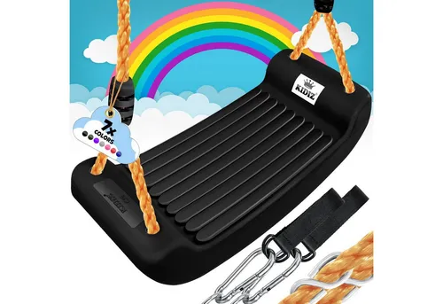 KIDIZ Einzelschaukel - Kinderschaukel Set inkl. Zubehör - Einzelschaukeln, ideal für Kinder ab 6 Monaten, inklusive Schaukelsitz und Zubehör für sicheres Schaukeln unter Aufsicht.