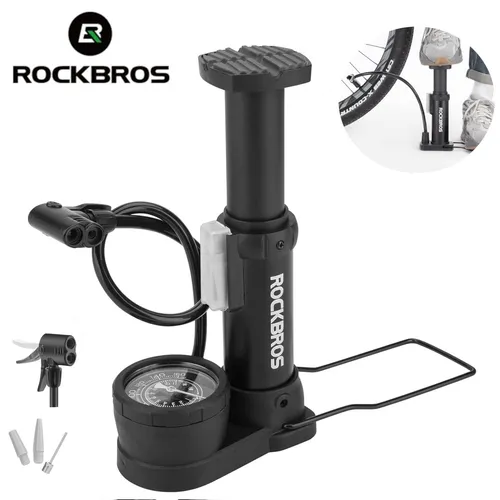 ROCKBROS Fahrradpumpe mit Manometer
