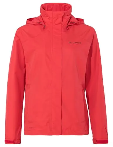 VAUDE Regenjacke Damen Escape Bike Light - Funktionsjacke für Damen, wasserfest und atmungsaktiv mit Reflektoren für optimale Sichtbarkeit, ideal für Fahrrad und Outdoor-Aktivitäten.