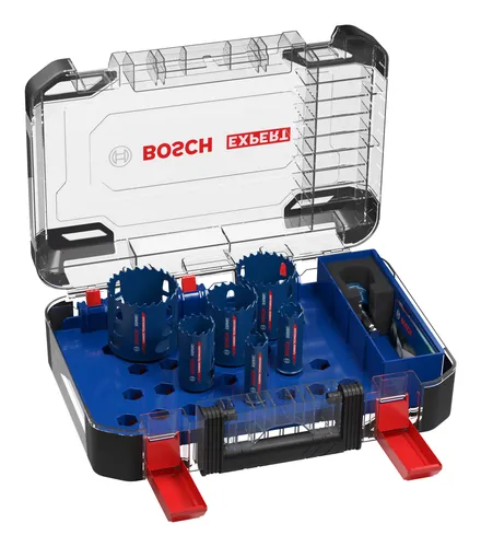 Bosch EXPERT Tough Material Lochsäge-Set - Lochsägen-Set für Bohrmaschinen, hergestellt aus robustem Stahl, ideal für präzise Schnitte in harten Materialien.