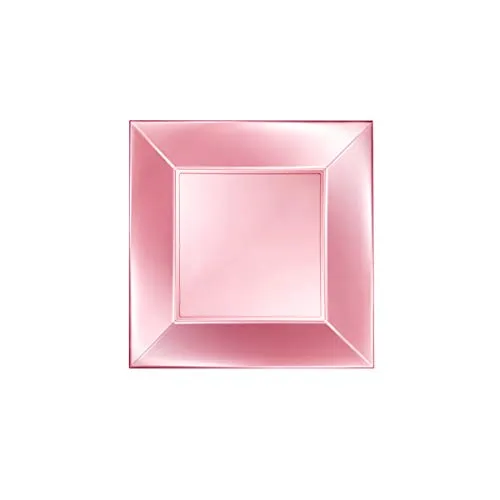 Sovie Tableware Teller groß aus Kunststoff PP, Perlmutt-Rosa, 290 x 290 mm – 8 Stück – Elegant, stabil, bisphenolfrei, recyclebar & temperaturbeständig von +120°C bis -20°C