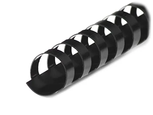 r&b BRP280-SW Plastikbinderücken 21 Ringe 28 mm, 50 Stück