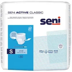 Seni Active Classic S - Atmungsaktive Inkontinenzpants - Inkontinenzeinlagen für aktive Personen, mit elastischer Form für mehr Bewegungsfreiheit und integriertem Nässeindikator für optimalen Wechselzeitpunkt.