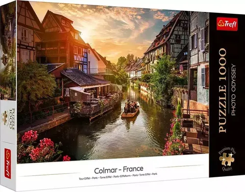 Photo Odyssey: Little Venice in Colmar, France - 1000 Teile Puzzle, detailreiche Darstellung für kreative Raumgestaltung und entspannende Stunden