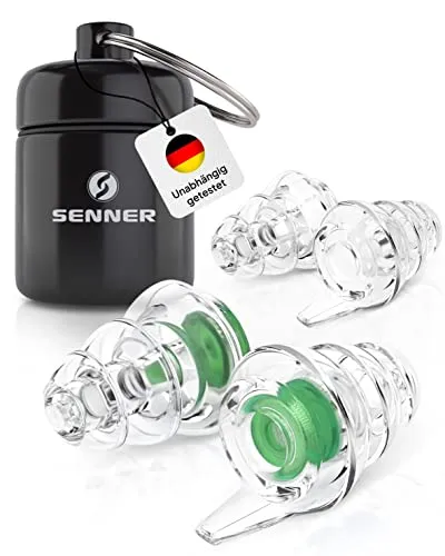 Senner Gehörschutzstöpsel MusicPro - Hi-Fi Ohrstöpsel für Musiker - Gehörschutz für Konzerte und Festivals mit SNR 20 dB. Ideal für Musikliebhaber, die Klangqualität und Schutz zugleich genießen wollen.