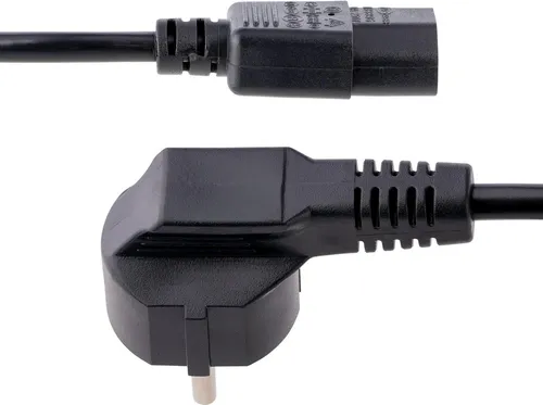 StarTech.com 3m (10ft) Computer Power Cord, 18AWG, EU Schuko to C13 Power Cord, 10A 250V, Black Replacement AC Cord, TV/Monitor Power Cable, Schuko CEE 7/7 to IEC 60320 C13 Power Cord - PC Power Supply Cable (713E-3M-POWER-CORD) - Stromkabel - CEE 7/7 (S) gewinkelt zu IEC 60320 C13 - Wechselstrom 250 V - 10 A - 3 m - geformt - Schwarz