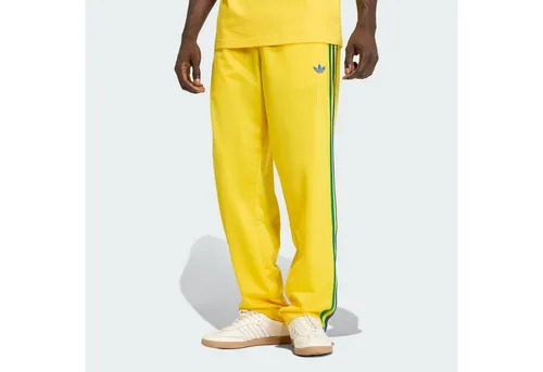 adidas Originals Straight Fit Sweatpants 'Firebird' in GELB, Größe L - Die adidas Originals Sweatpants 'Firebird' bieten eine gerade Passform und sportliches Logo-Stitching für einen lässigen Look. Ideal für Freizeitaktivitäten und entspannte Momente, bieten sie hohen Tragekomfort und Bewegungsfreiheit.