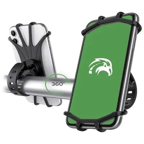 TravelHawk Handyhalterung Fahrrad 360° Drehbar - Universal Handyhalterung Fahrrad Lenker Handyhalter Rennrad MTB Motorrad für iPhone 12/13/14 Samsung S21/S22/S23, 4,7‘’-7