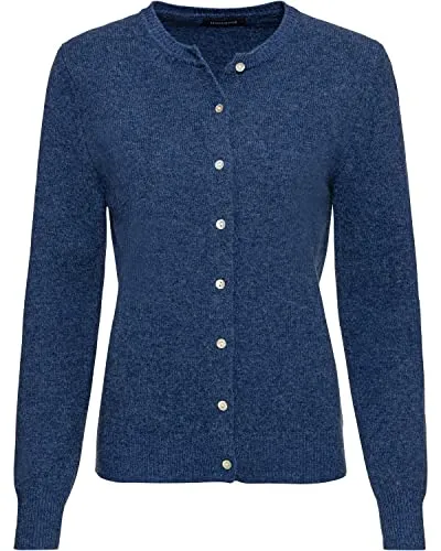 Highmoor Lambswool Cardigan Blau, 36