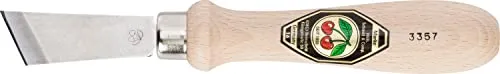 Kirschen Kerbschnitzmesser, breite Klinge, schräge Schneide