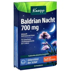 Produktbild Kneipp Baldrian Nacht 700 Mg Filmtabletten