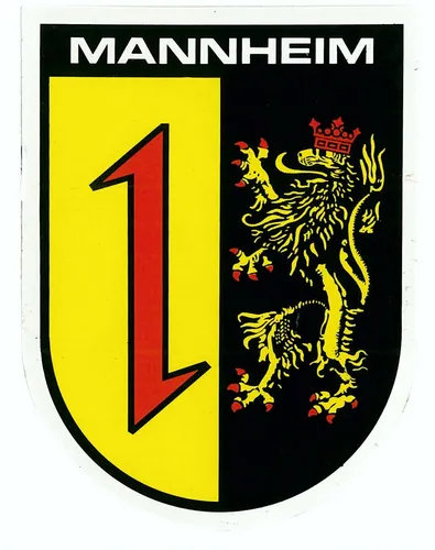 Aufkleber Wappen Mannheim 115 x 90 mm  Sticker Tattoo Auto