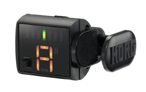 Korg GRIPTUNE - Präziser Clip-On Tuner - Stimmgerät für Gitarre mit rutschfestem Klammerclip, präzise Stimmgenauigkeit von +/- 1 Cent und gut ablesbarem LCD-Display mit Hintergrundbeleuchtung.