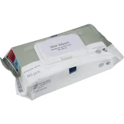 Abena Re-Seller GmbH ABENA® Wet Wipes Feuchtpflegetücher, Dermatologisch getestete Reinigungstücher für Ihr Baby, 1 Packung = 80 Tücher 1000006338