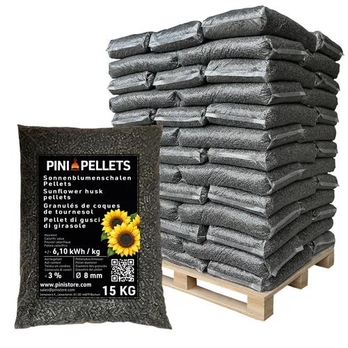 PINI Sonnenblumenschalen Pellets 8 mm