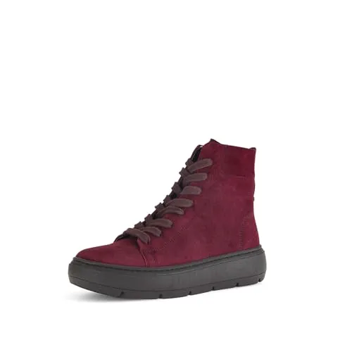 Gabor Damen Schnürstiefeletten - Wanderschuhe mit Best Fitting, warm gefüttert und aus hochwertigem Rauleder, ideal für kalte Tage und langen Tragekomfort.