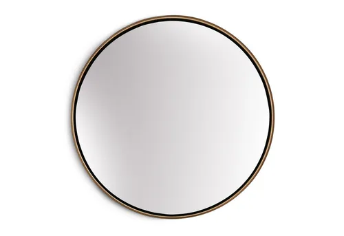 Casa Chic Fournier Wandspiegel Ø 80 cm - Eleganter Wandspiegel mit galvanisiertem Metallrahmen, ideal für jeden Raum, auch für Nassbereiche geeignet. Ein zeitloses Design, das als dekoratives Highlight in Wohnzimmer, Flur oder Bad glänzt.