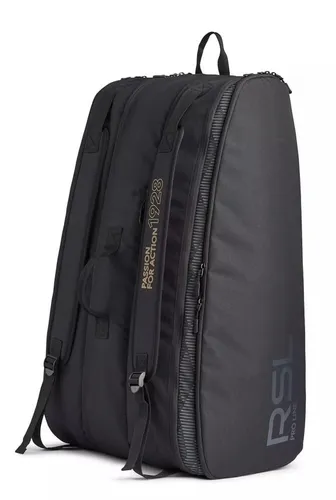 RSL Badminton-Racketbag Pro Line X12 - Freizeitrucksäcke mit Platz für 12 Badminton-Schläger, hochwertiges Material und hoher Tragekomfort für müheloses Tragen auf dem Rücken.