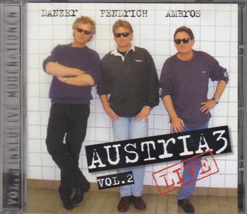 AUSTRIA 3 Live - Vol. 2 CD Album 1998 NEUWARE AMBROS,DANZER,FENDRICH