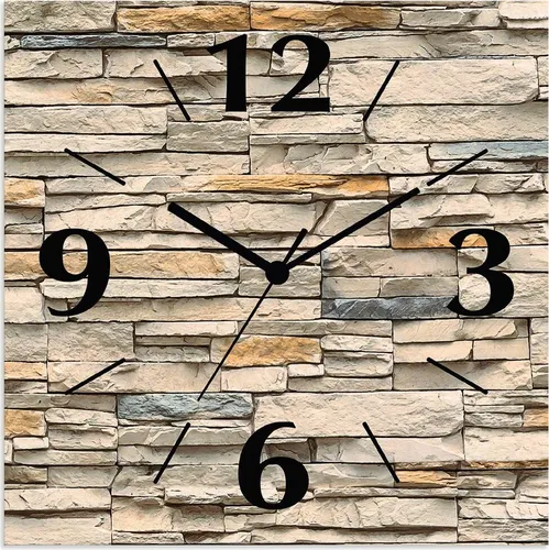 ARTLAND Wanddeko Lautlose Alu Wanduhr 30x30 cm - Wohnaccessoires mit geräuschlosem Uhrwerk für entspannte Atmosphäre. Ideal für Wohnzimmer, Schlafzimmer und Büro. Made in Germany, UV-beständig für langlebige Farben.