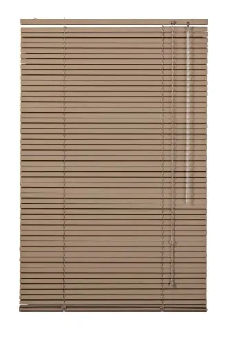 Lichtblick Aluminium Jalousie, Alu-Jalousie mit Klemmträgern und Wandmontageclips für Fenster und Türen Braun,70 cm x 160 cm (B x L)