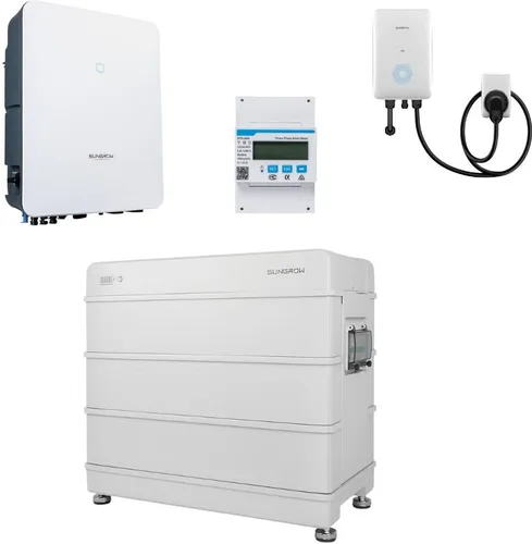 Sungrow Wechselrichter 5kW mit Batteriespeicher und Ladestation