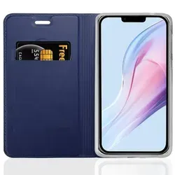 Cadorabo Handyhülle für Apple iPhone 13 Schutz Hülle in Blau Cover Etui Book Case Booklet