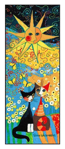 Fußmatte Rosina Wachtmeister La Dolce Vita 75x190 cm in gelb von Salonloewe